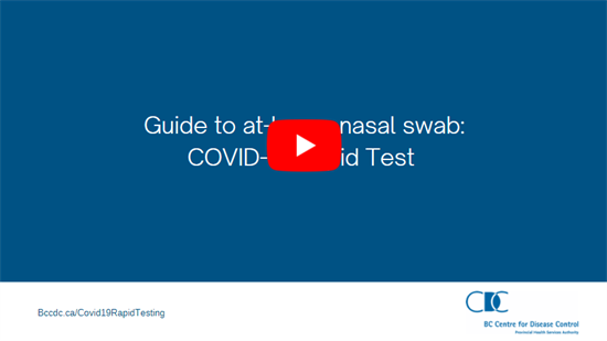 Guide to at-home nasal swab video