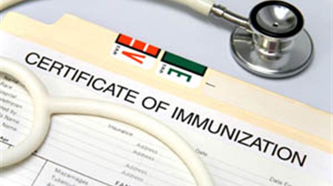 immunization certificate